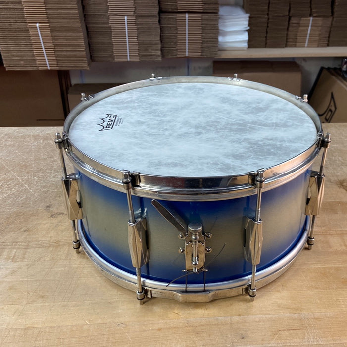 Gretsch VINTAGE 6.5" x 14" Snare Drum - Blue & Silver Duco