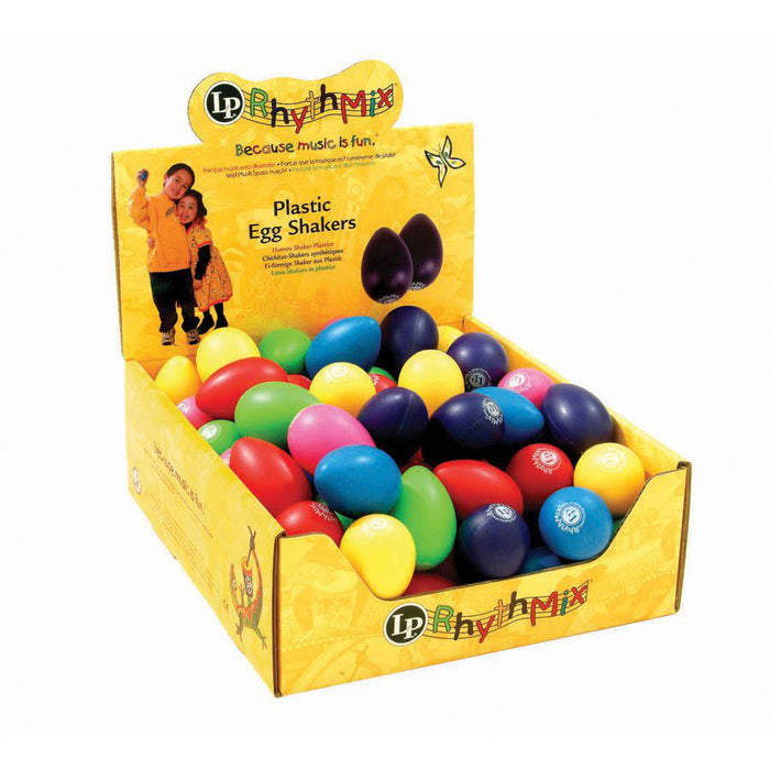 LP Rhythmix Plastic Egg Shakers 48 pcs Asst. Colors - LPR001BD48-I