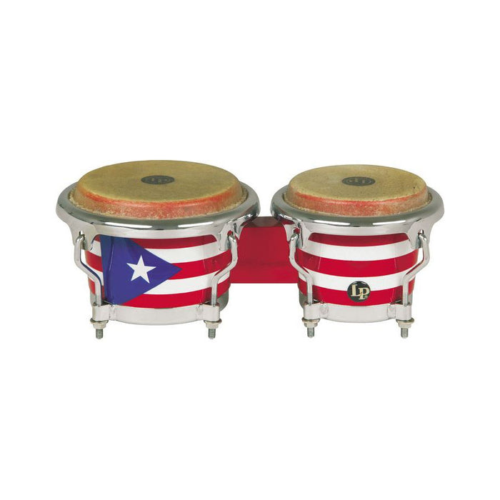 LP Mini Puerto Rican Flag Bongos - LPM199-PR
