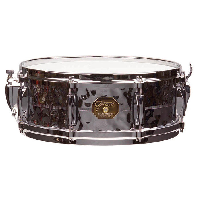 Gretsch 5" x 14" Hammered Chrome Over Brass Snare Drum