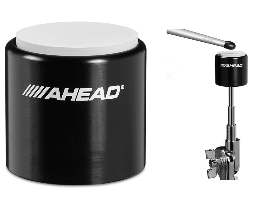 Ahead 10" S-Hoop Pad with Snare Sound Black Rubber/Chrome Hoop