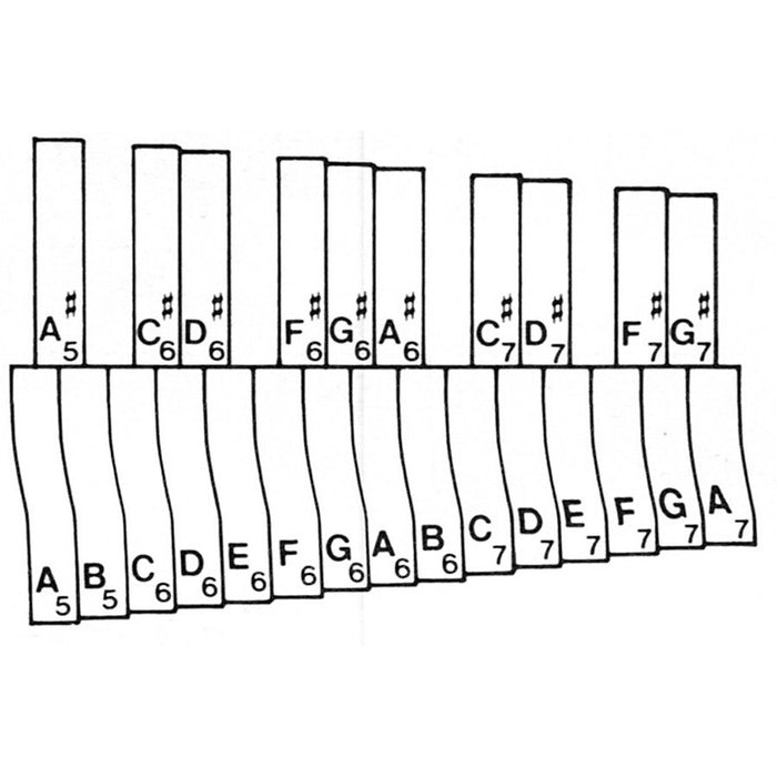 Musser Replacement Bar for a M2044 Glockenspiel - F7