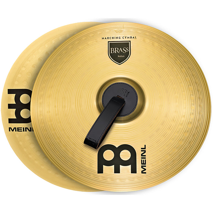 Meinl 14" Brass Marching Cymbals Medium,Pair - MA-BR-14M