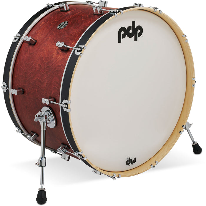 PDP Concept Classic 14" x 24" Bass Drum - Ox Blood Stain