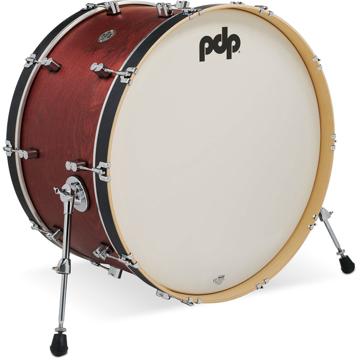 PDP Concept Classic 14" x 26" Bass Drum - Ox Blood Stain