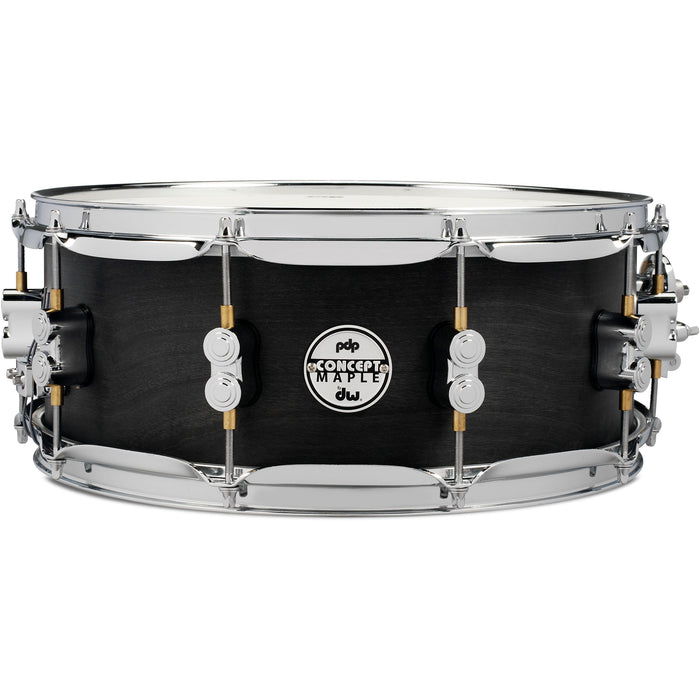 PDP Concept Snare 5.5X14 Black Wax Cr Hw