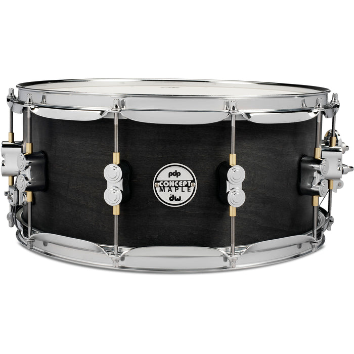 PDP Concept Snare 6.5X14 Black Wax Cr Hw