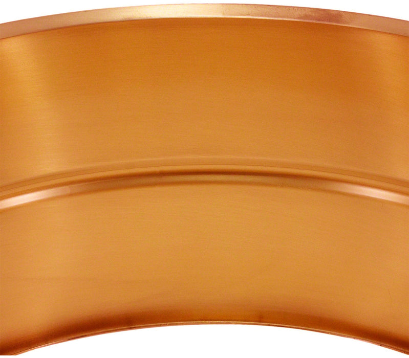 8" x 14" Lacquered Polished Copper Beaded Snare Drum Shell