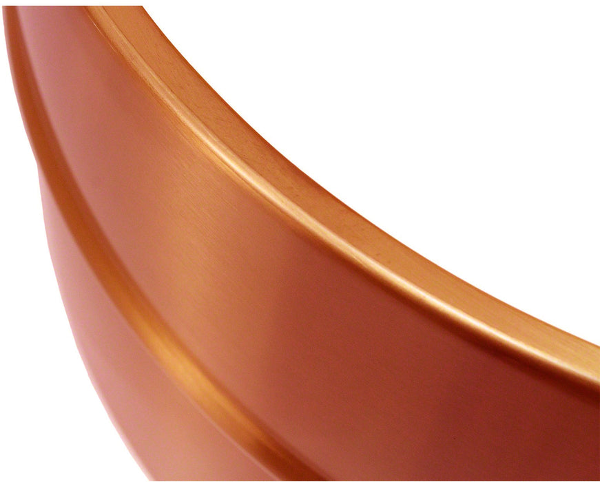 8" x 14" Lacquered Polished Copper Beaded Snare Drum Shell