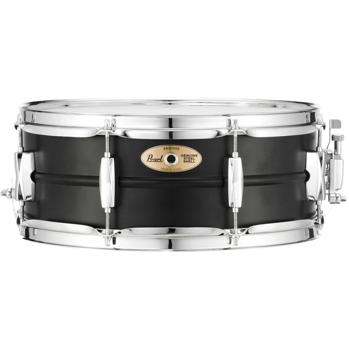 Pearl 14" x 5.5" Steel Shell Snare Drum w/ Black Finish