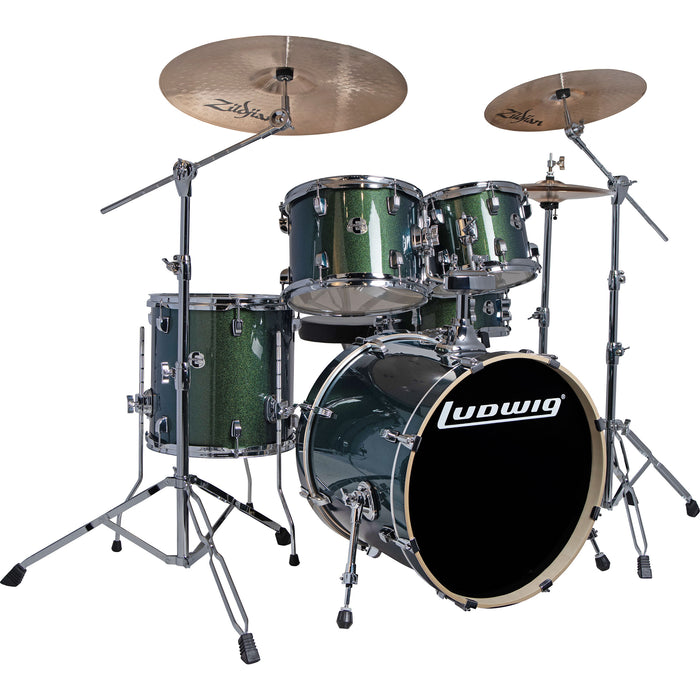 Ludwig Element Evolution 20" Fuse Complete Drum Set w/ Zildjian Cymbals