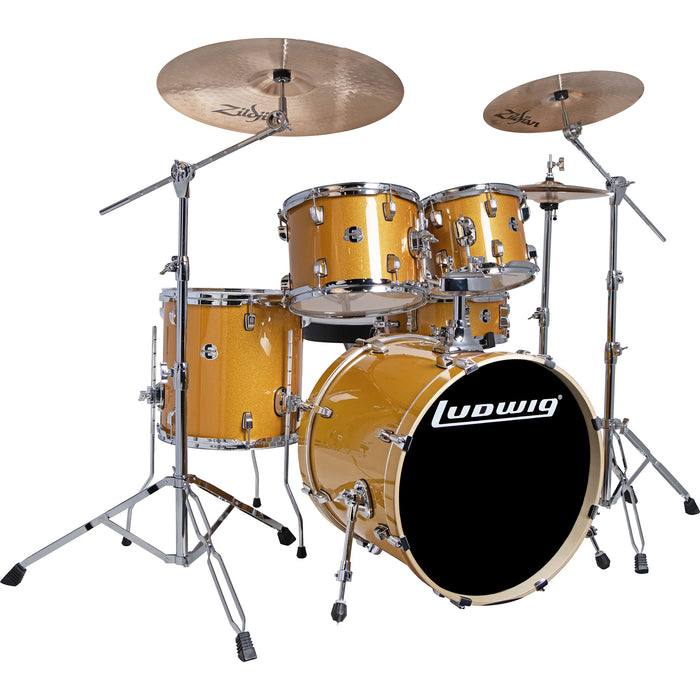 Ludwig Element Evolution 20" Fuse Complete Drum Set w/ Zildjian Cymbals
