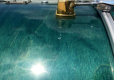 Yamaha Maple Custom 22" x 16" Bass Drum Transparent Green