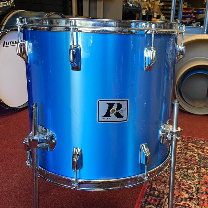 Rogers 1980 XP8 8pc Double Bass Shell Pack - Blue Mist Wrap