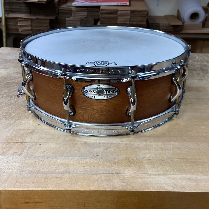 Pearl USED 15" x 5" Sensitone African Mahogany Snare Drum