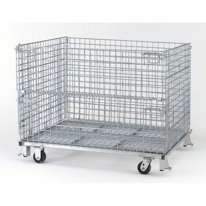 Collapsible 48" x 40" x 37" Wire Mesh Container