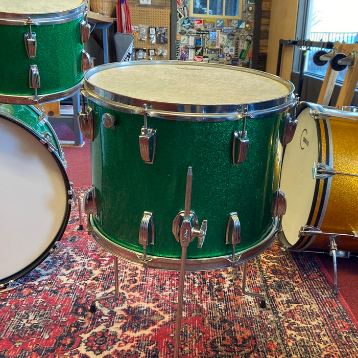 Ludwig VINTAGE '60s Hollywood 4pc Shell Pack - Green Sparkle