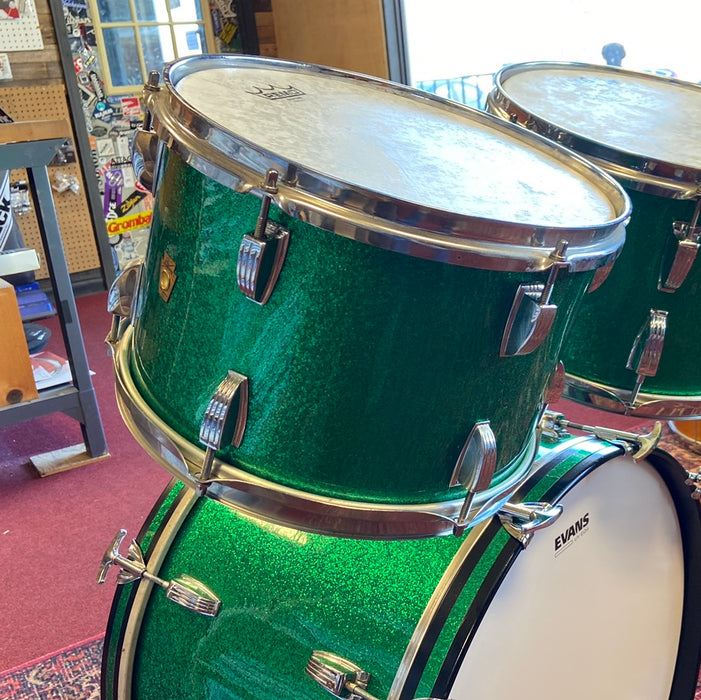 Ludwig VINTAGE '60s Hollywood 4pc Shell Pack - Green Sparkle