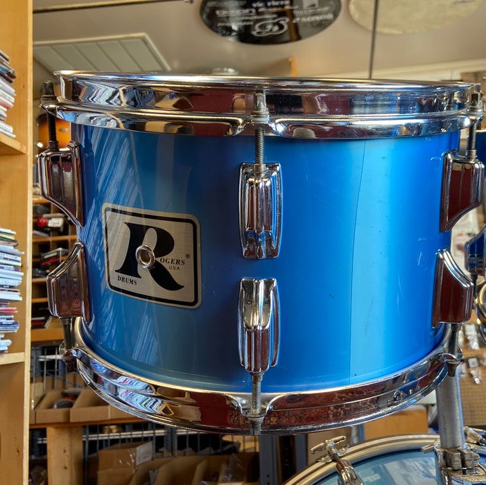 Rogers 1980 XP8 8pc Double Bass Shell Pack - Blue Mist Wrap