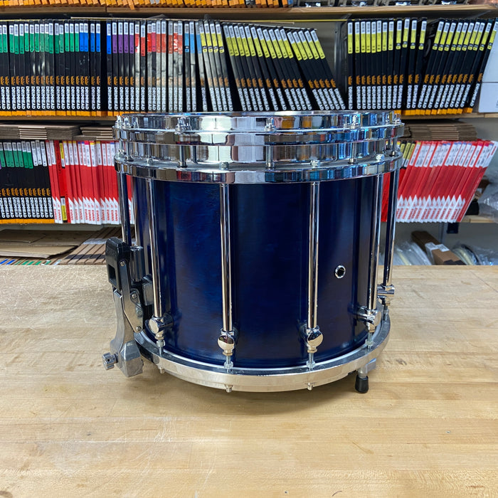 Yamaha USED 14" x 12" SFZ Marching Snare Drum - Blue Forest w/ Chrome Hardware