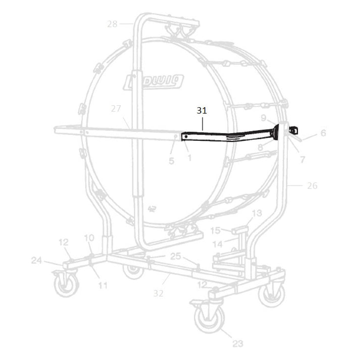 Ludwig Horizontal Arm For LE788