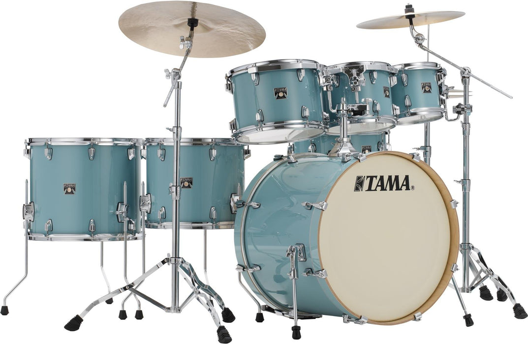 Tama Superstar Classic Lacquer 22" 7pc Shell Kit - Light Emerald Blue Green
