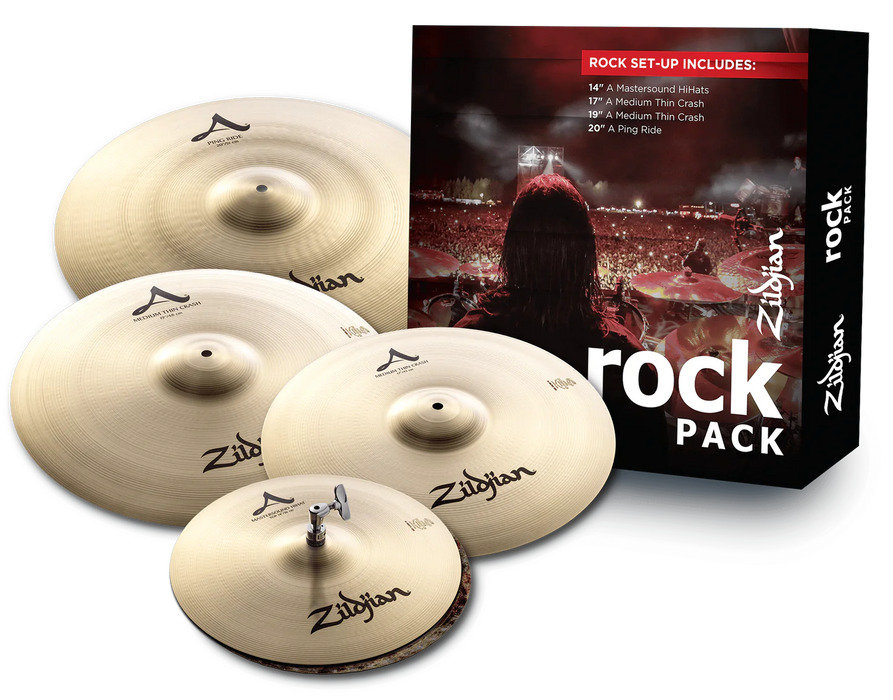 Zildjian A Rock 4 Cymbal Pack