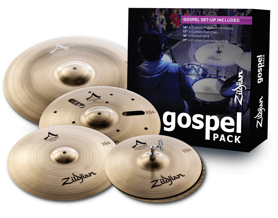Zildjian A Custom Gospel 4 Cymbal Pack