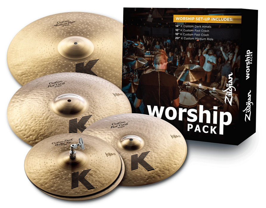 Zildjian K Custom Worship 4 Cymbal Pack
