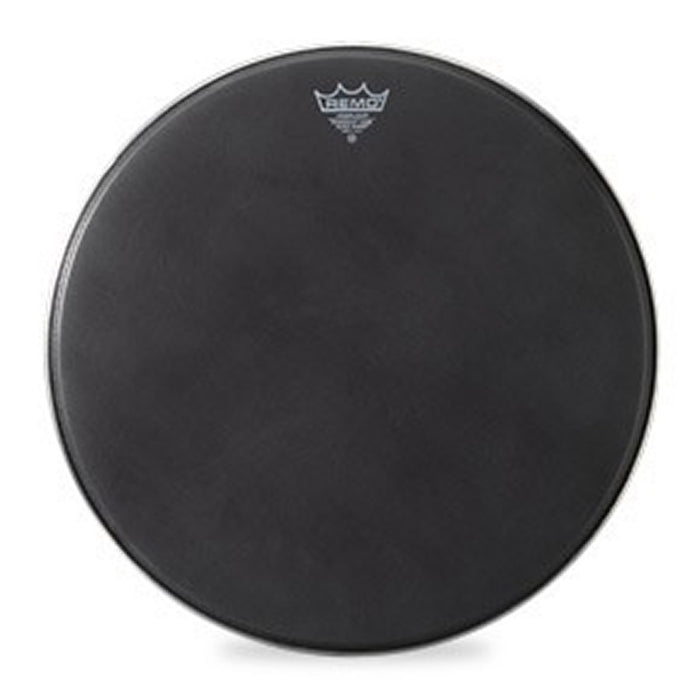Remo POWERMAX Bass Drum Head - Crimplock - Black Suede 16 inch