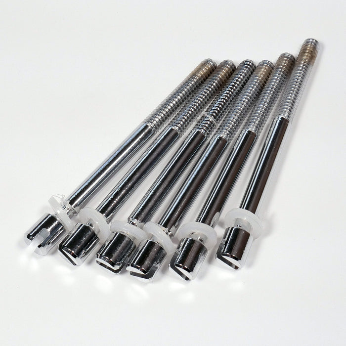 Sonor 1/4-20 Slotted Tension Rods x 80mm - 6 Pack