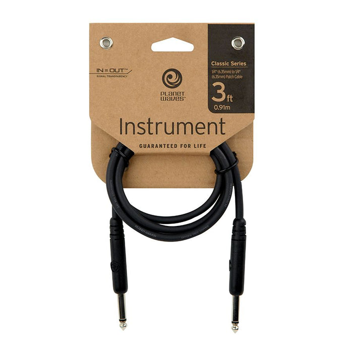 Planet Waves 3' Classic Series 1/4" Patch Cable