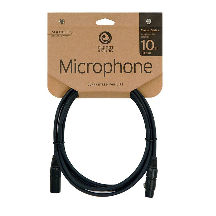 Planet Waves 10' Classic Series XLR M to XLR F Microphone Cable