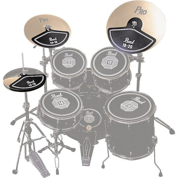 Pearl Rubber Cymbal Pads Set (14"x2, 18"x2)