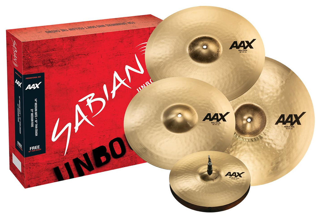 SABIAN AAX Promotional Cymbal Pack - Brilliant Finish