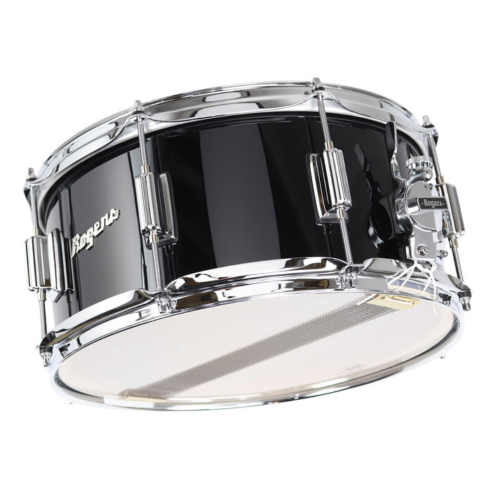 Rogers 6.5" x 14" Powertone Snare Drum - Piano Black