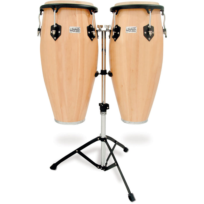Toca Player's Series 10" & 11" Conga Set with Double Stand, Natural