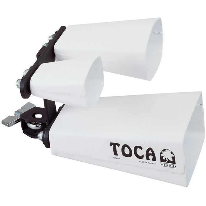 Toca Triple Fusion Bells with Mount, White