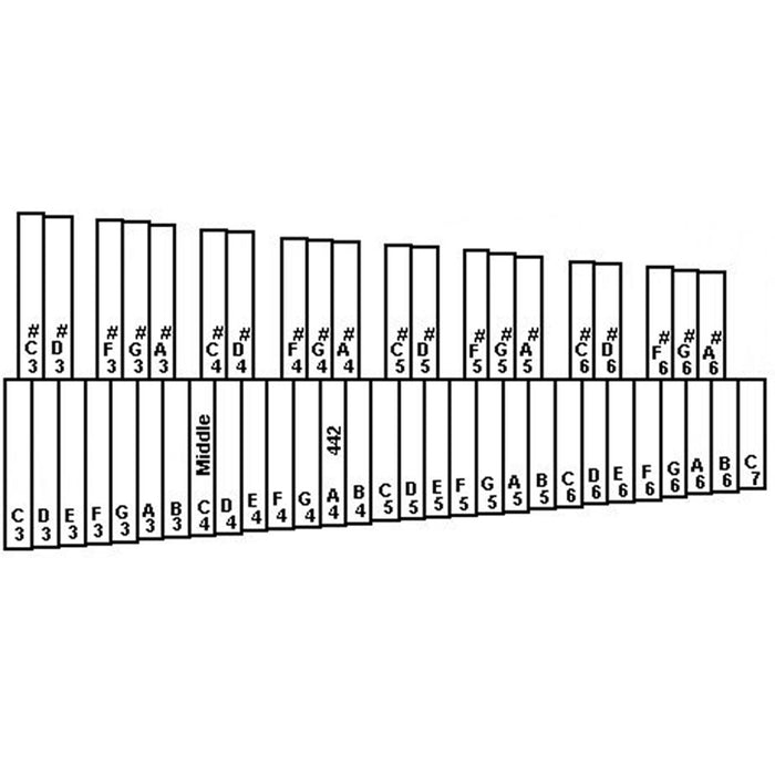 Musser M32 Marimba  Replacement Bars - Complete Set