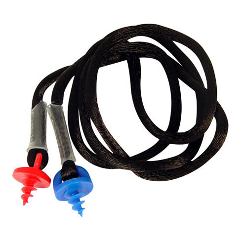 Ahead Ahead Custom Molded Earplug Lanyard with Self-Taping Handles Color Coded Left & Right