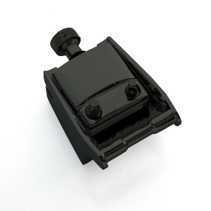 Extended & Adjustable Snare Drum Butt Plate - Black - B-2B