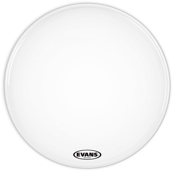 Evans 16" EQ3 Resonant Smooth White Bass Drum Head - No Port