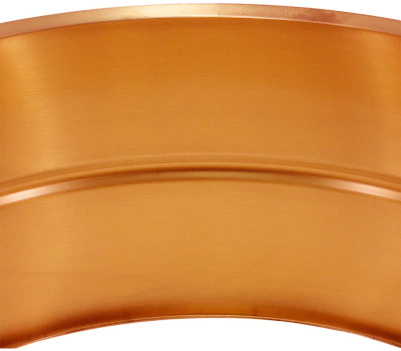 6.5" x 14" Polished Copper Beaded Snare Drum Shell
