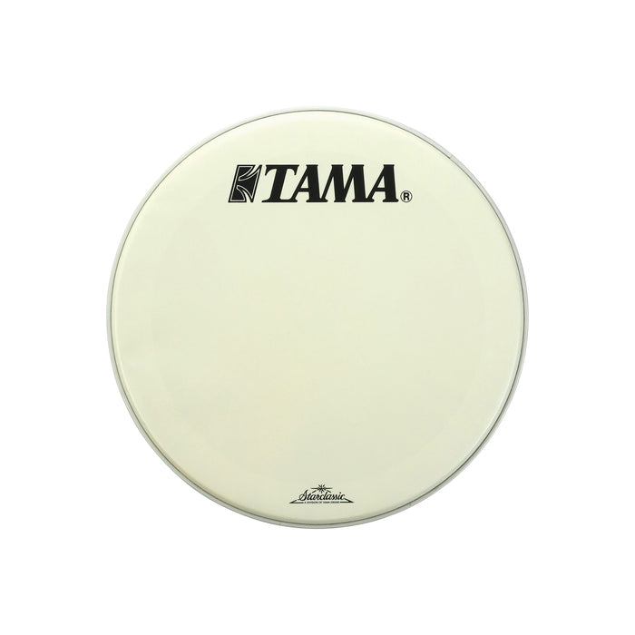 Tama 18" Coated White Bass Drum Front Head w/ Starclassic Logo