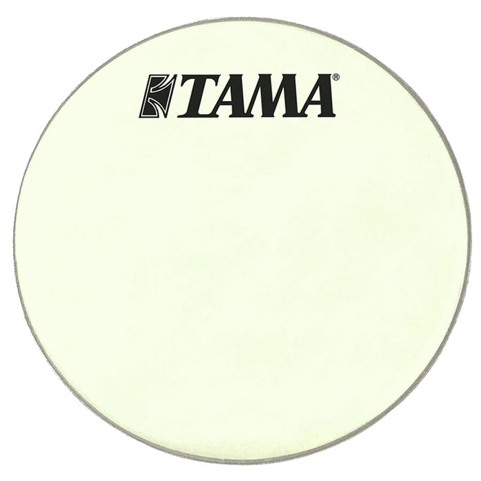 Tama 18" Coated White Bass Drum Front Head w/ Logo