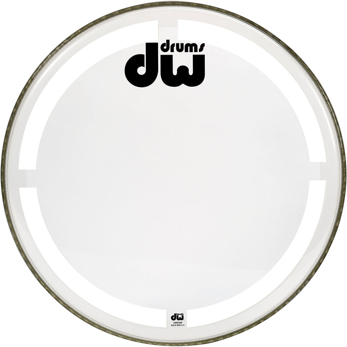 DW 16" Coated Clear Bass Drum Head