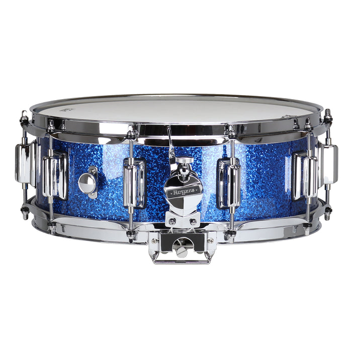 Rogers Dynasonic 5" x 14" Wood Shell Snare Drum - Blue Sparkle Lacquer w/ Beavertail Lugs