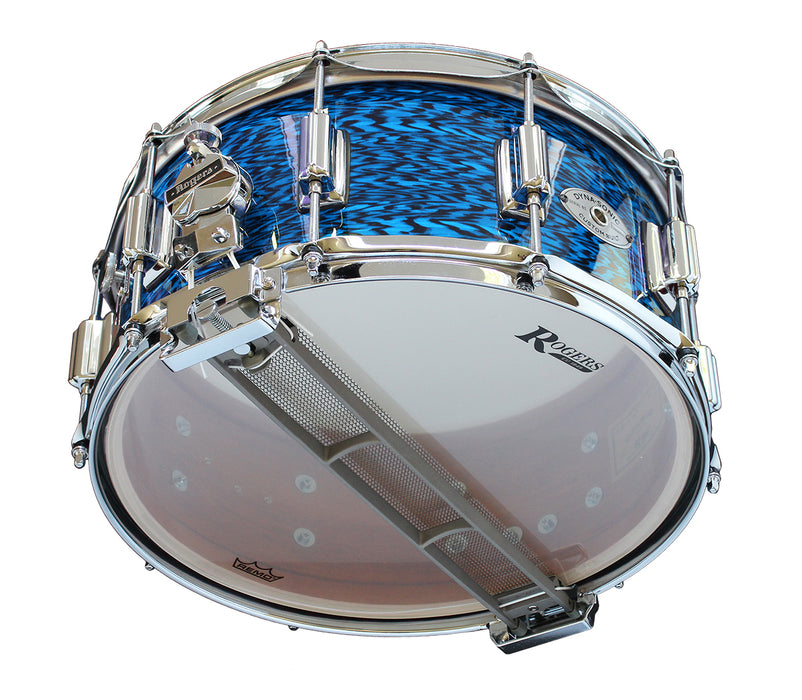 Rogers Dyna-sonic 6.5" x 14" Wood Shell Snare Drum - Blue Onyx w/ Beavertail Lugs