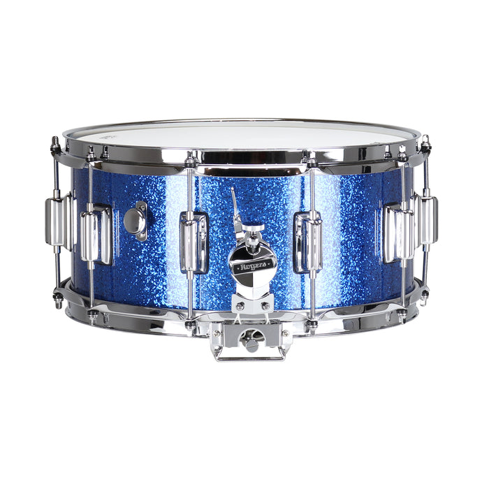 Rogers Dyna-sonic 6.5" x 14" Wood Shell Snare Drum - Blue Sparkle Lacquer w/ Beavertail Lugs