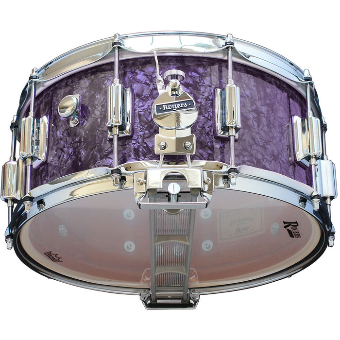 Rogers Dyna-sonic 6.5" x 14" Wood Shell Snare Drum - Purple Diamond Pearl